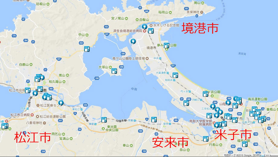 中海周辺充電マップ